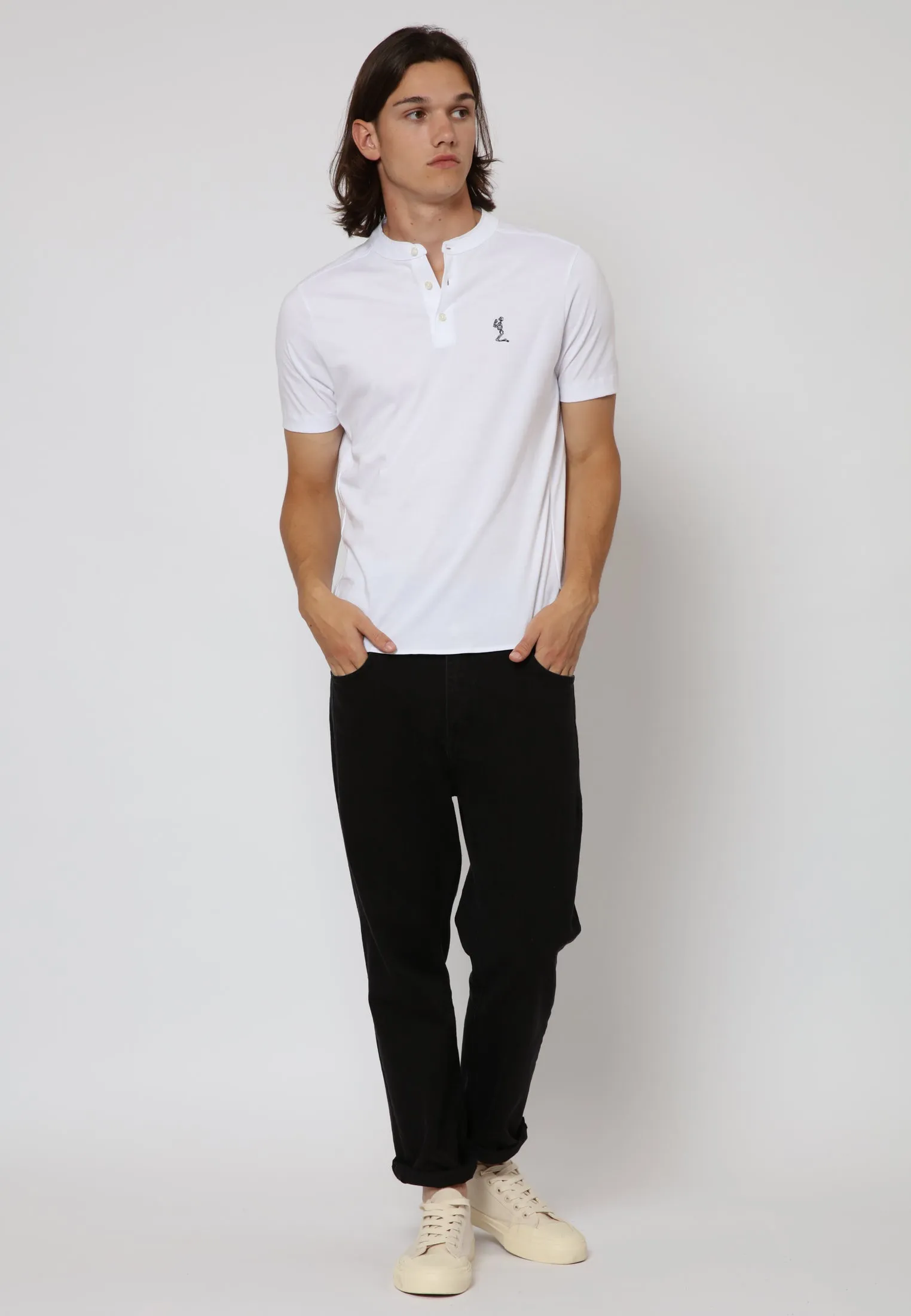 ESSENTIAL ORSON WHITE POLO SHIRT