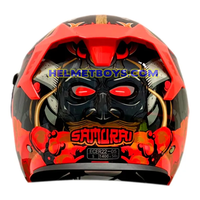 EVO RS9 Motorcycle Sunvisor Helmet SAMURAI RED