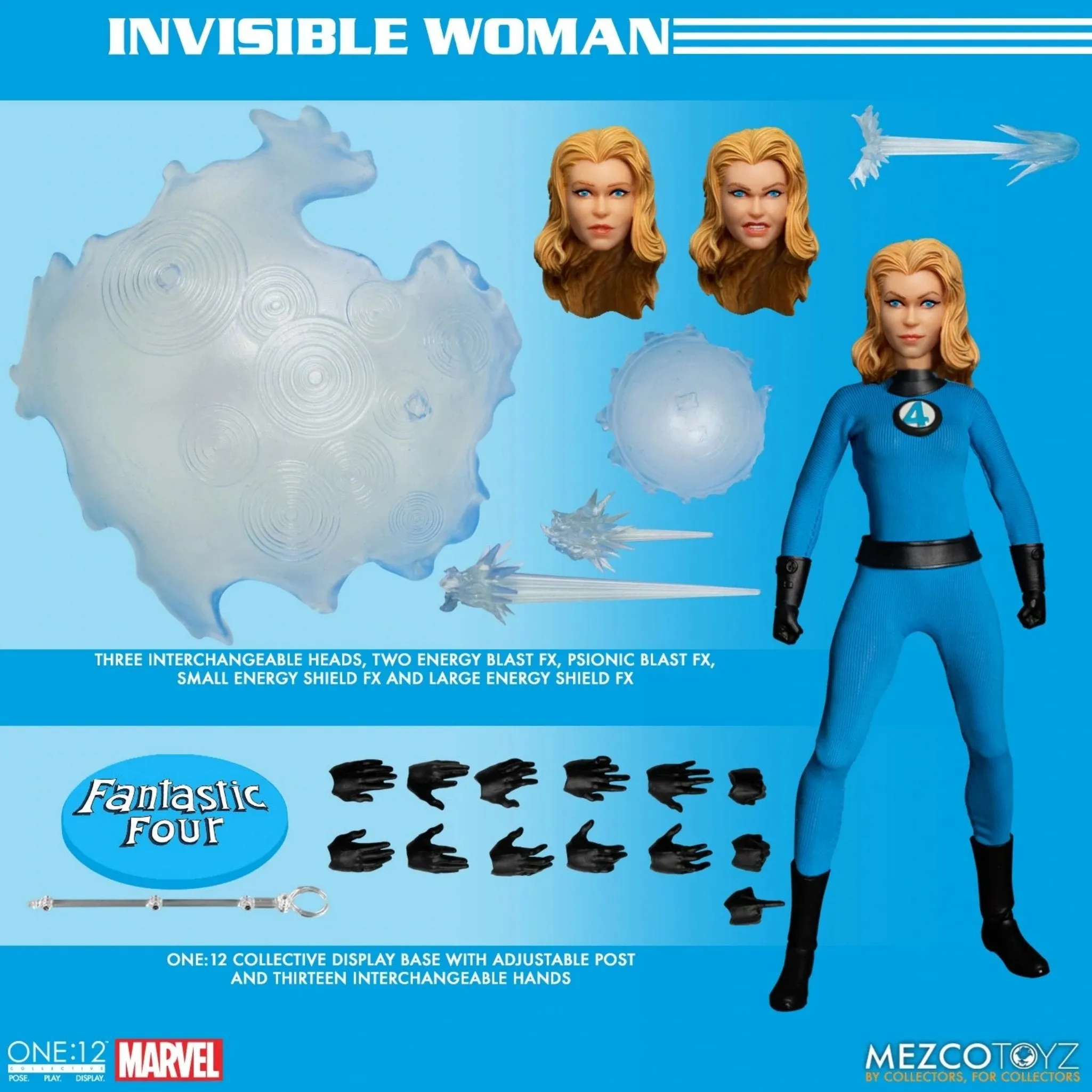 Fantastic Four Mezco One:12 Collective Deluxe Steel Boxed Set