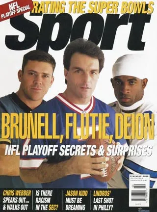 February 2000 Sport Cover (Mark Brunell,Jacksonville Jaguar, Doug Flutie, Buffalo Bills, Deion Sanders Dallas Cowboys)