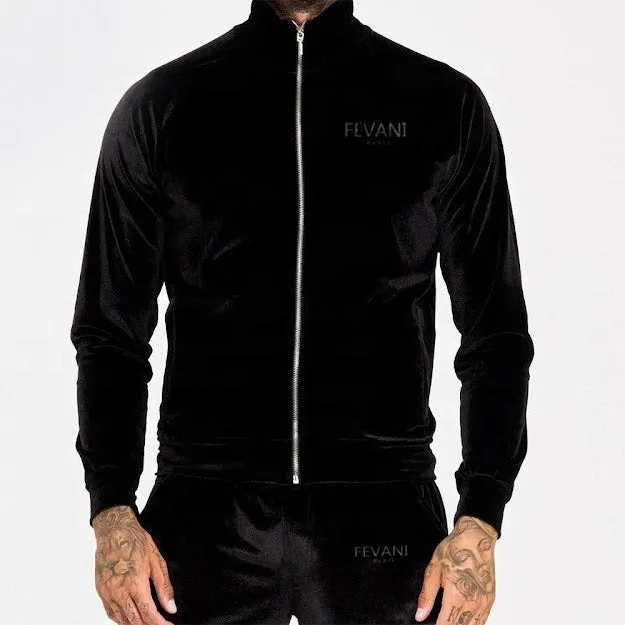 Fevani Zip-up Velour Sweatshirt