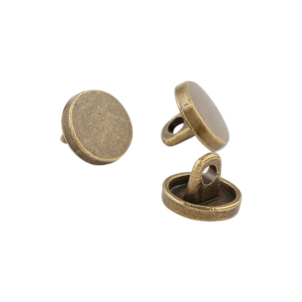 Flat Surface Classic Finish 10mm Shirt/Kurta Shank Metal Buttons