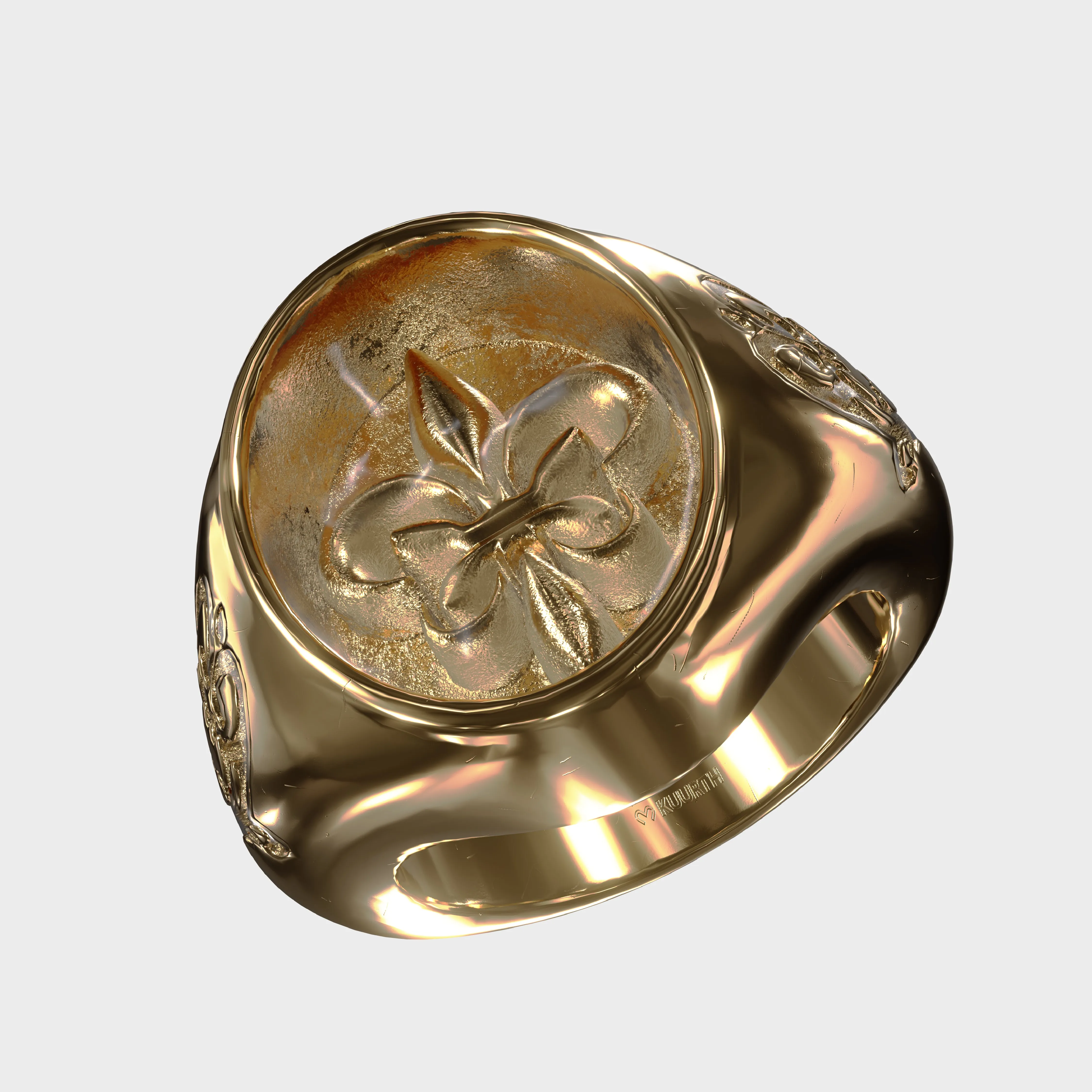 Fleur de Lis - Gold Ring