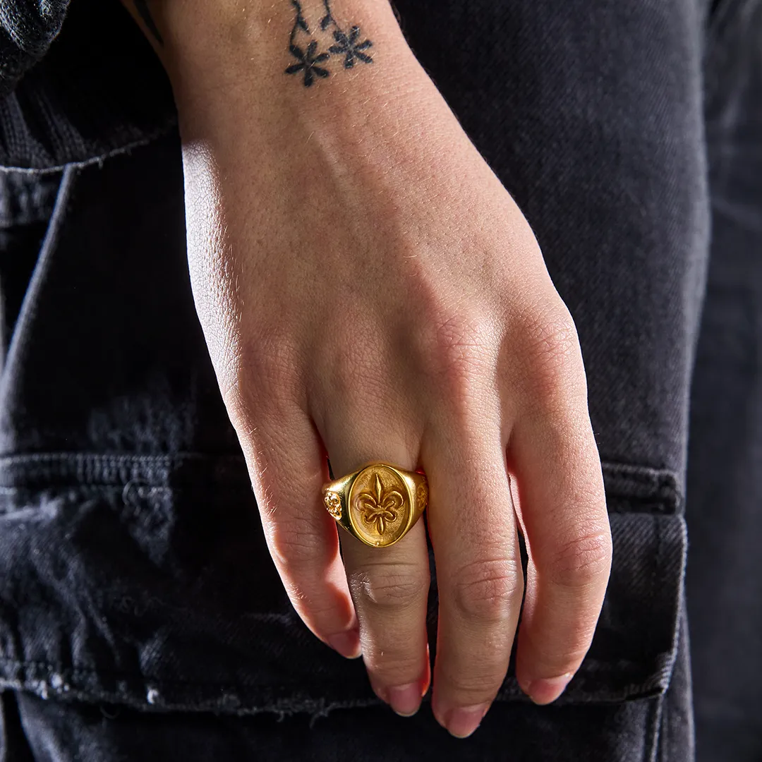 Fleur de Lis - Gold Ring