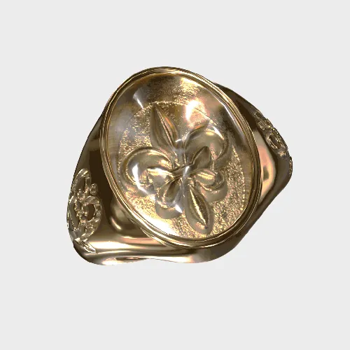 Fleur de Lis - Gold Ring