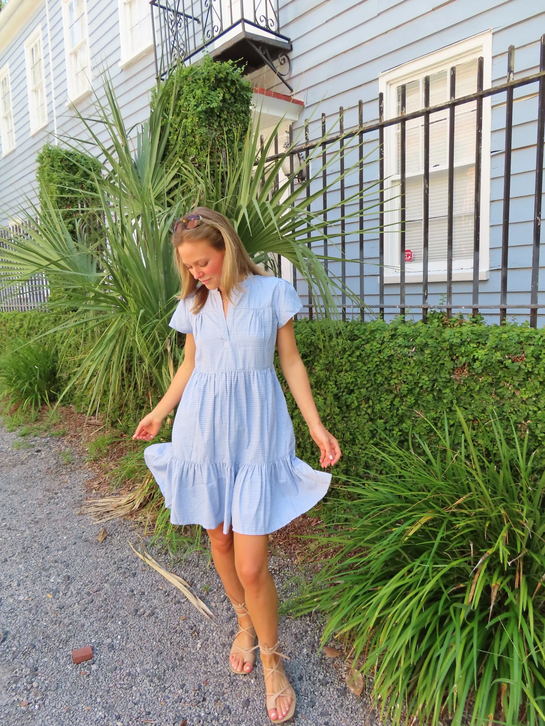 Folly Mini Dress Sky Blue