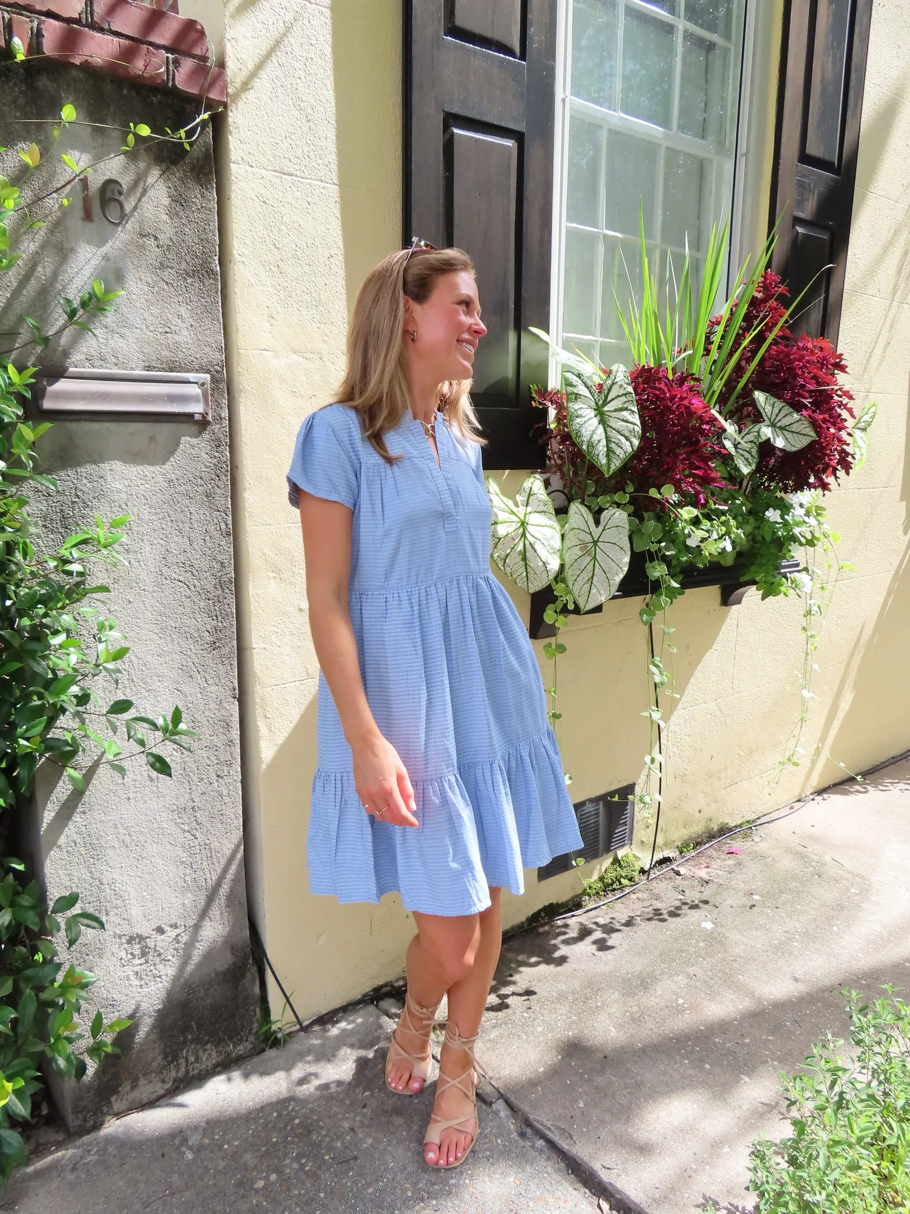 Folly Mini Dress Sky Blue