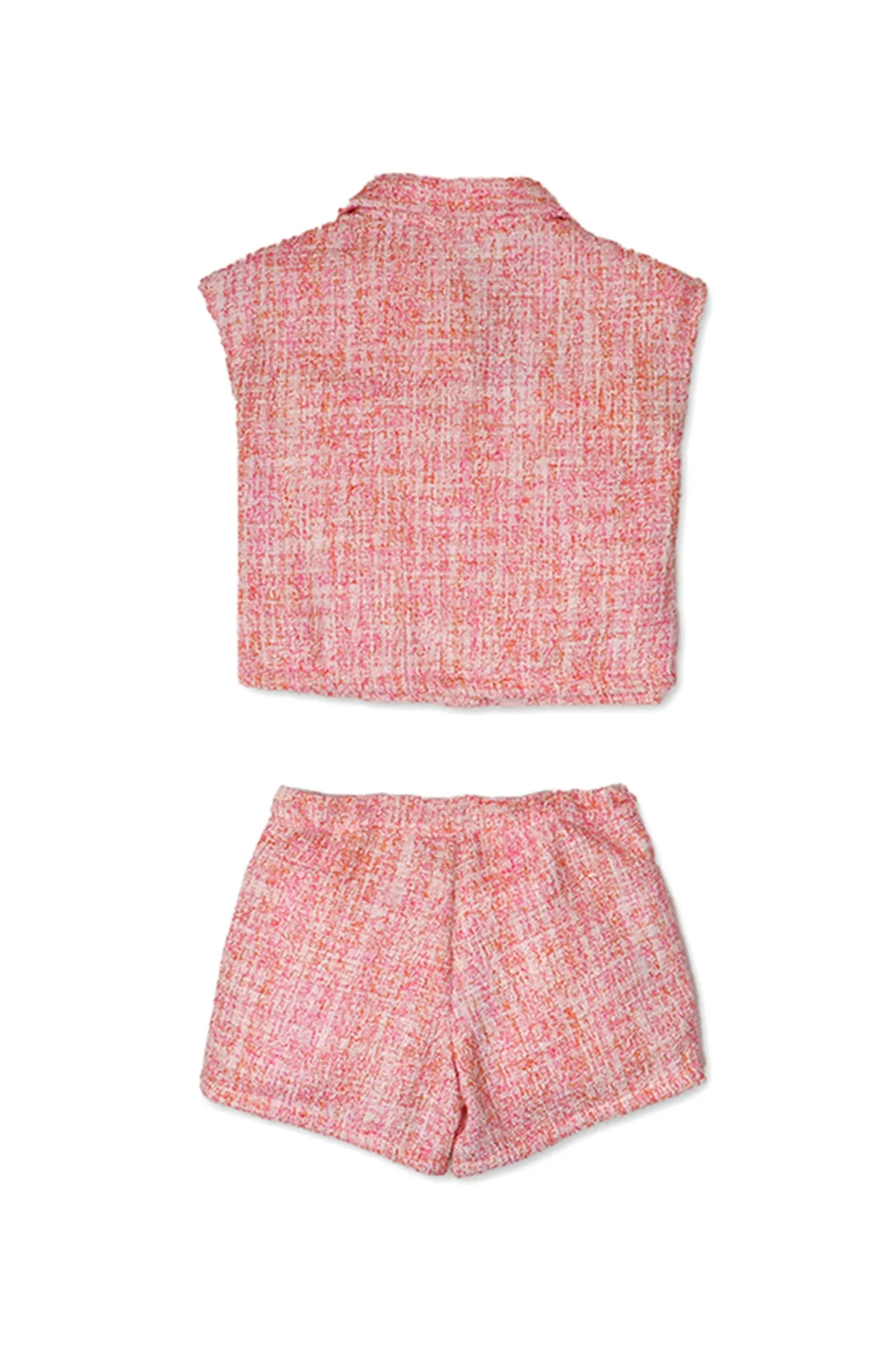 Gingersnaps Tweed Vest Top And Shorts Set