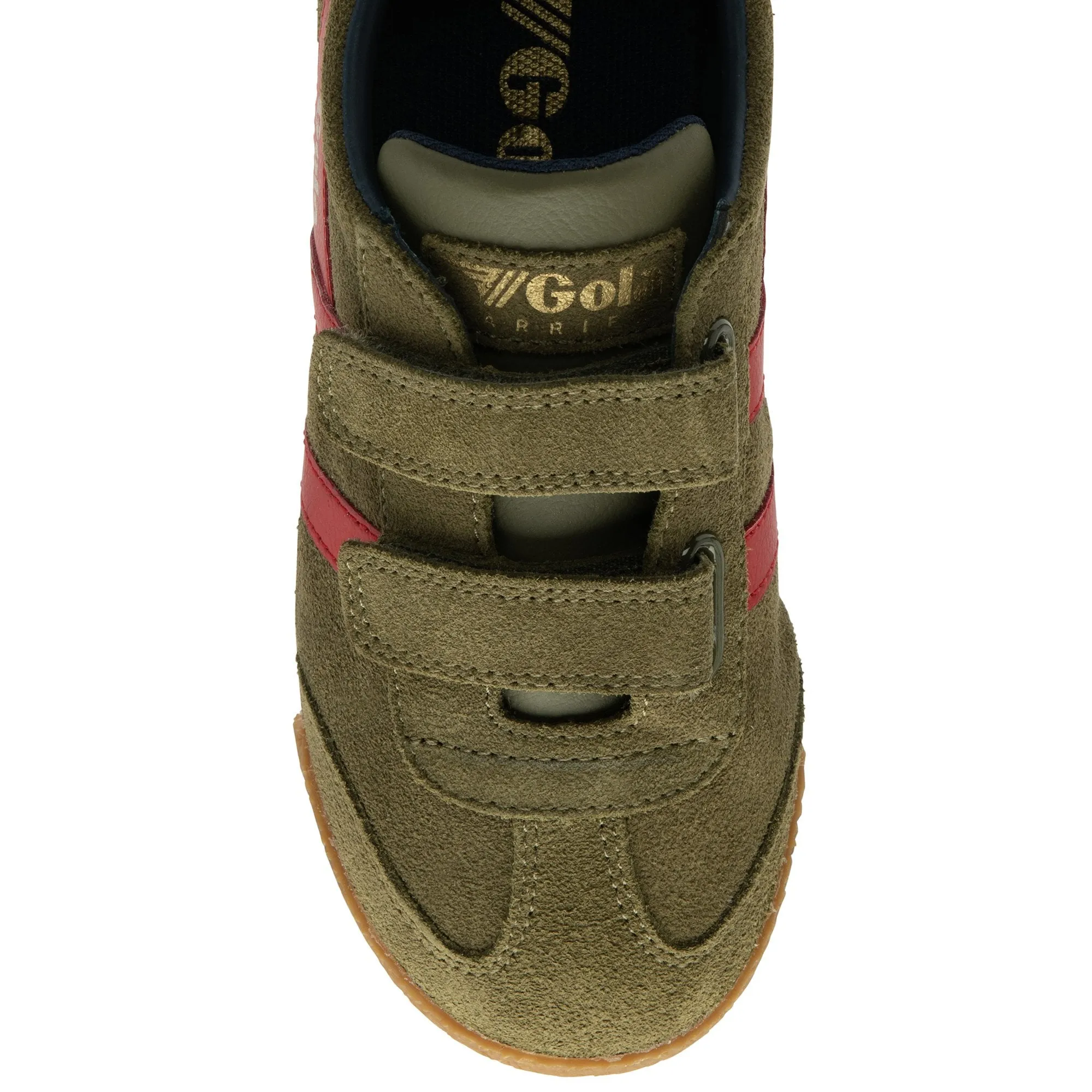 GOLA HARRIER strap Kaky Rouge basket sneakers