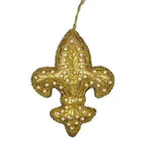 Gold Pearl Fleur-de-Lis