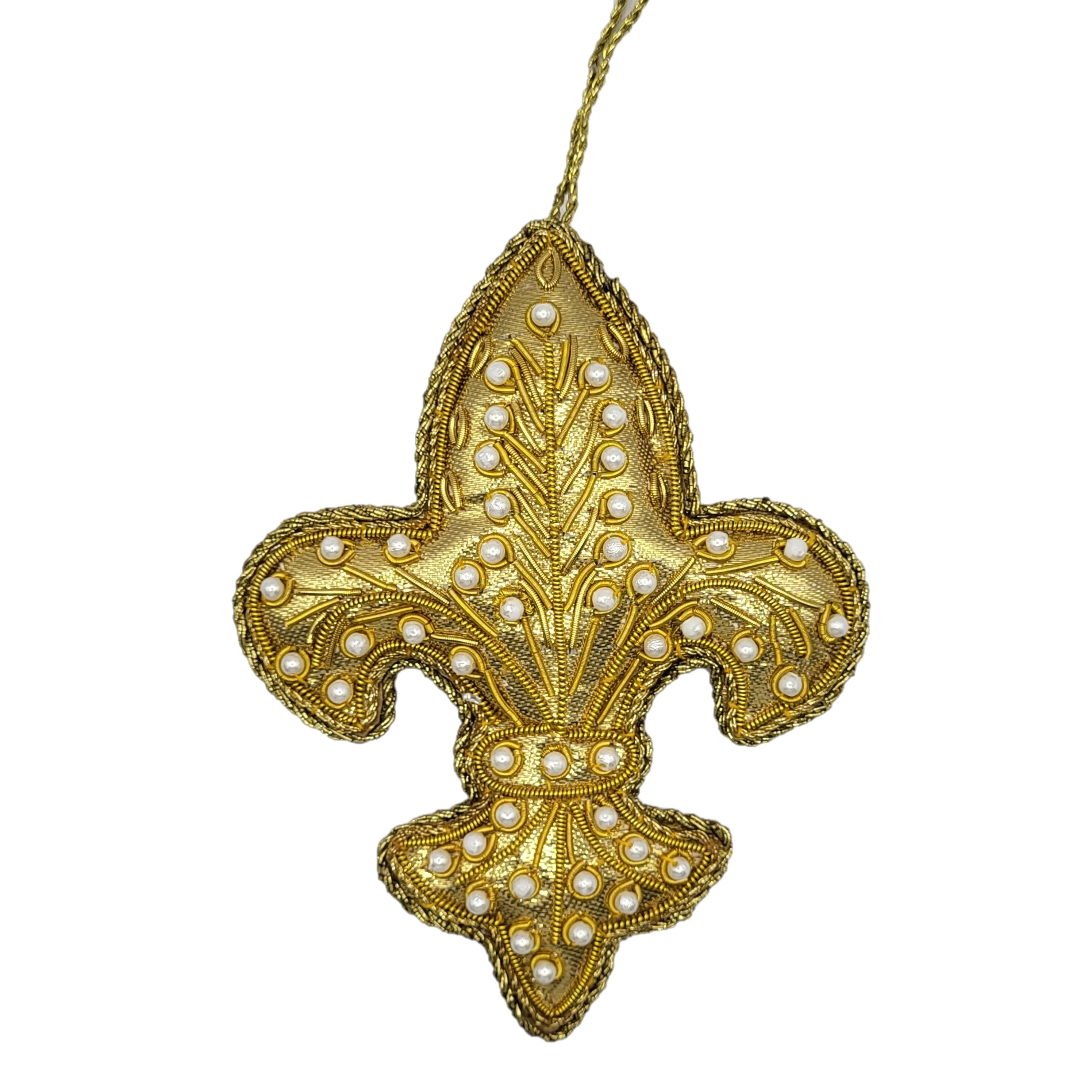 Gold Pearl Fleur-de-Lis