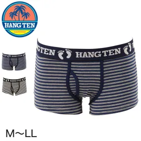 HANG TEN ベア天竺 前あきボクサーパンツ M～LL (ハンテン ボクサーブリーフ 大きい) 【在庫限り】