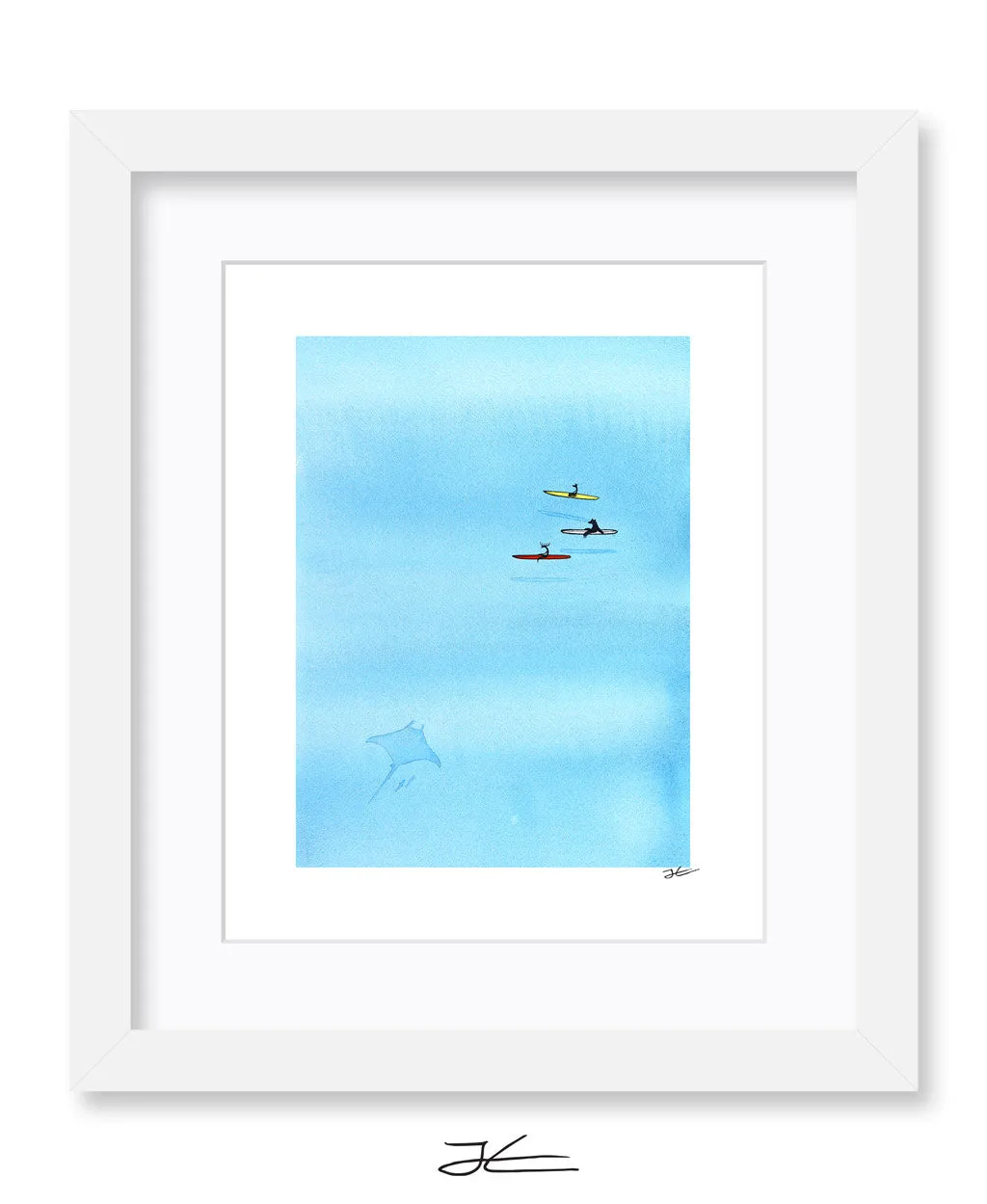 Hanging With Mantas - Print/ Framed Print