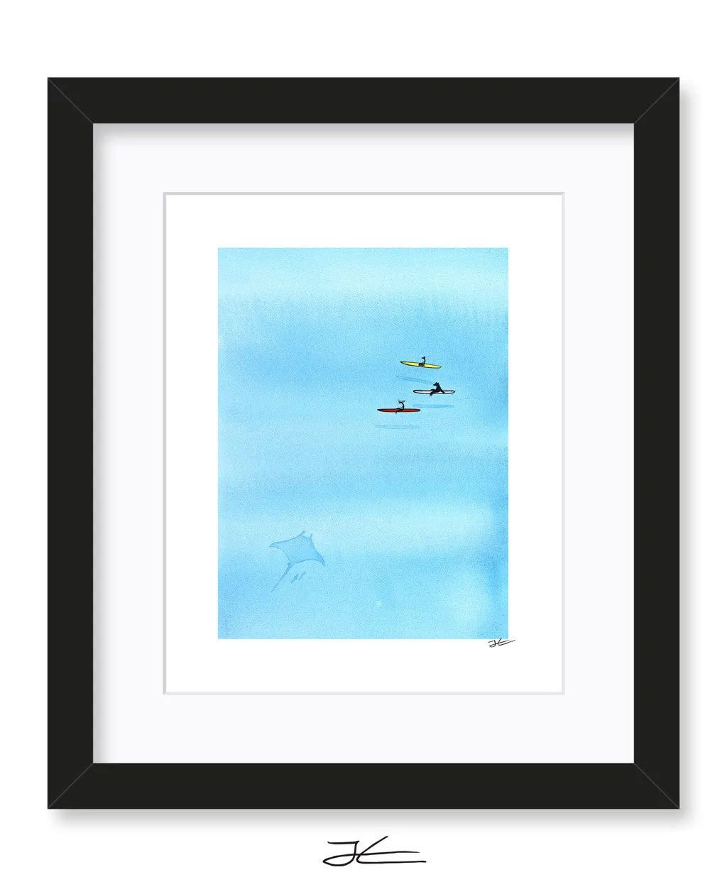 Hanging With Mantas - Print/ Framed Print