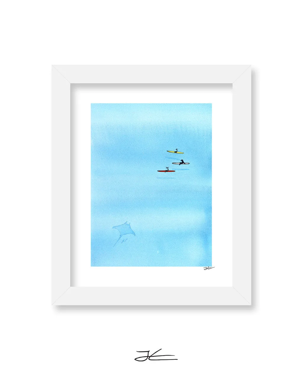 Hanging With Mantas - Print/ Framed Print