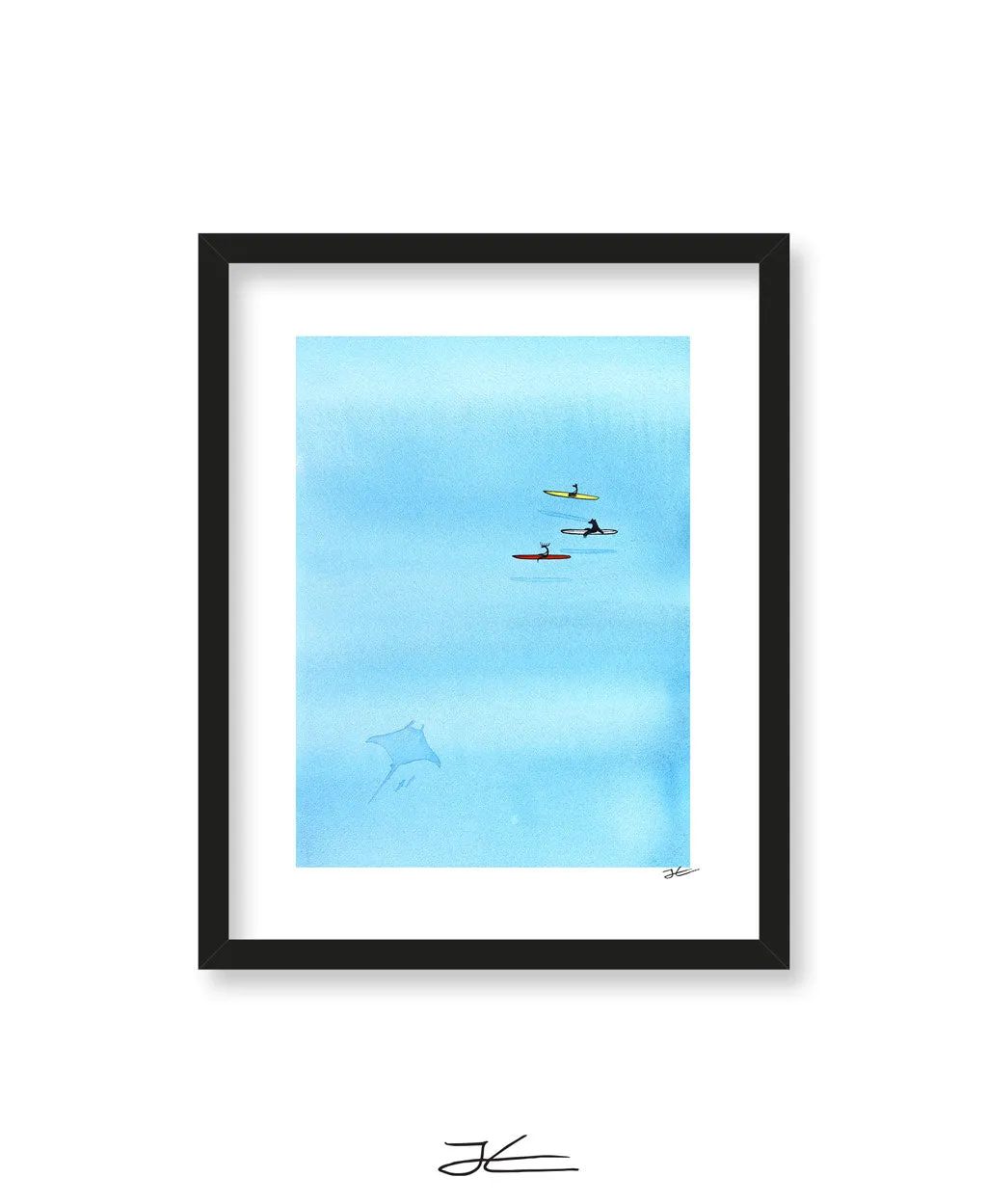 Hanging With Mantas - Print/ Framed Print