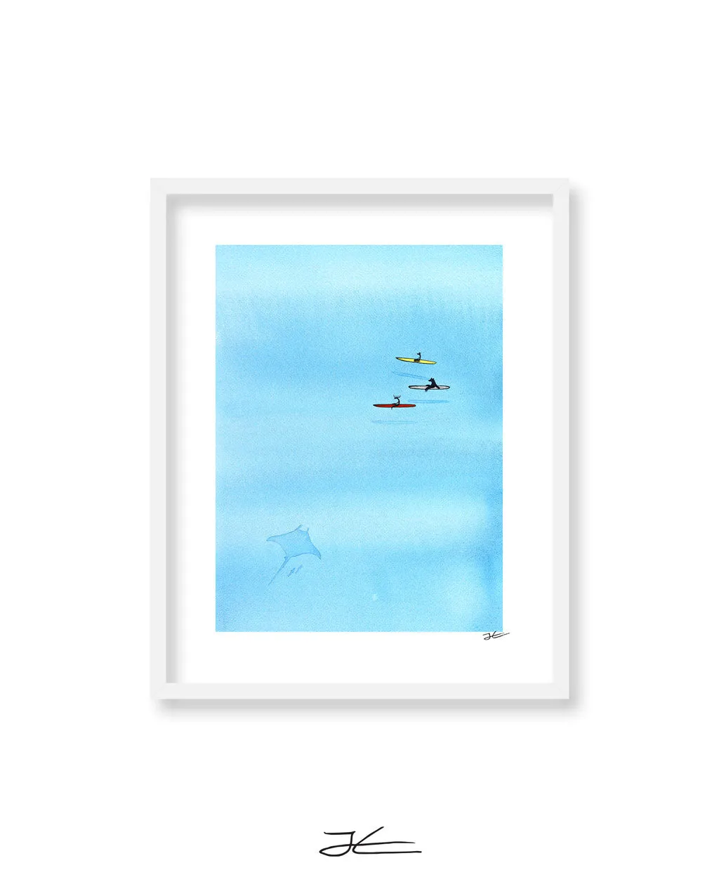 Hanging With Mantas - Print/ Framed Print