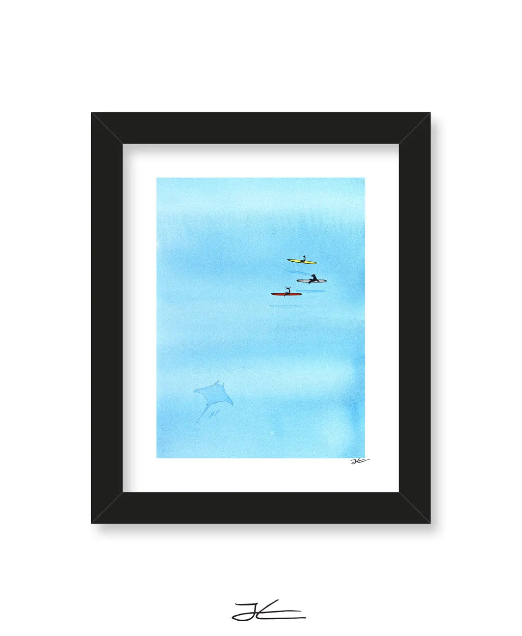 Hanging With Mantas - Print/ Framed Print