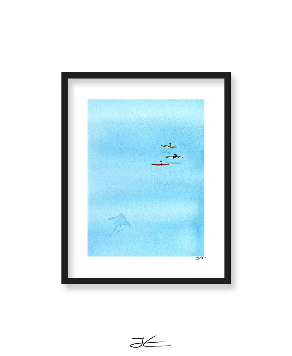 Hanging With Mantas - Print/ Framed Print