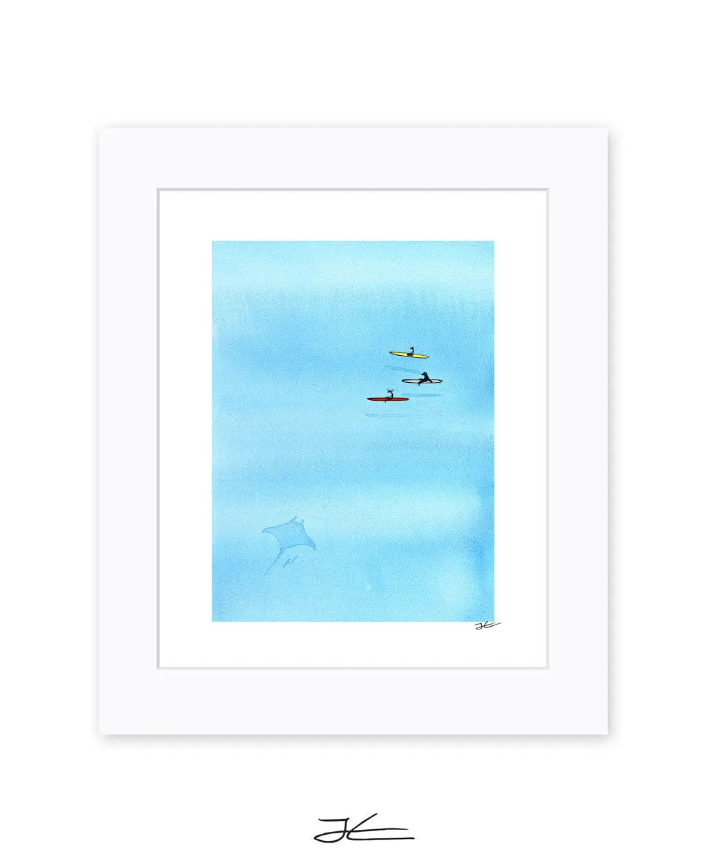 Hanging With Mantas - Print/ Framed Print