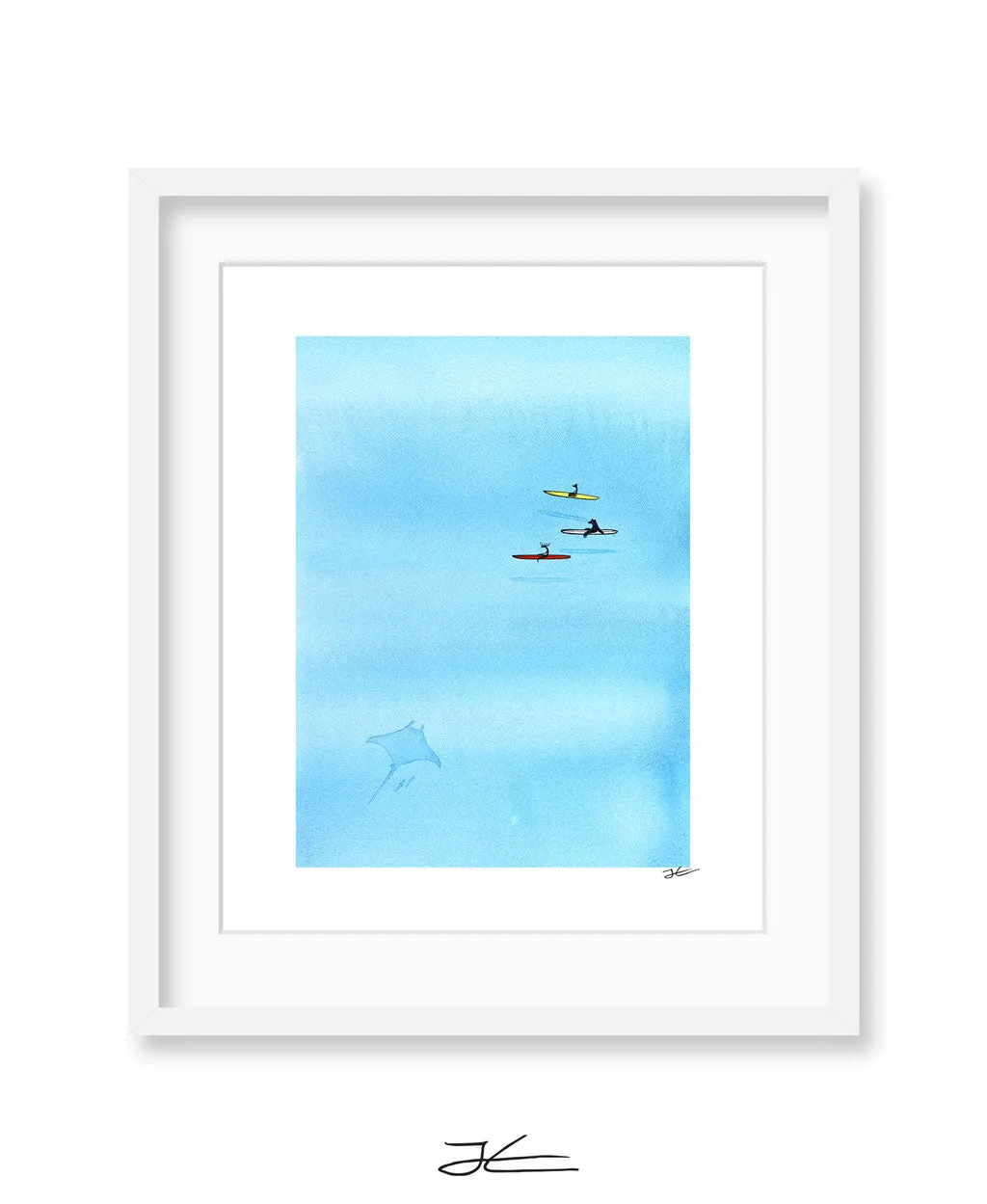 Hanging With Mantas - Print/ Framed Print