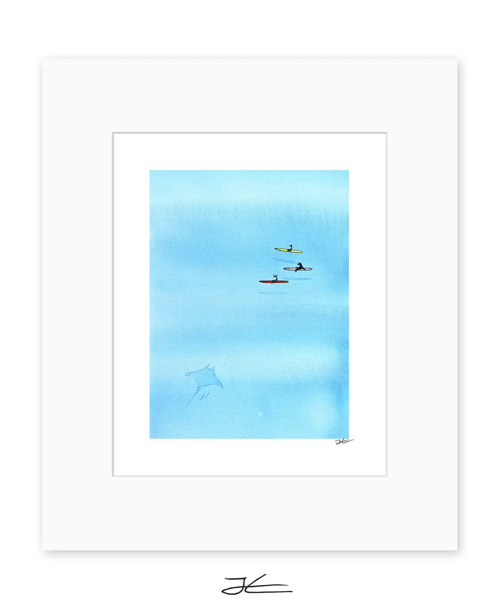 Hanging With Mantas - Print/ Framed Print