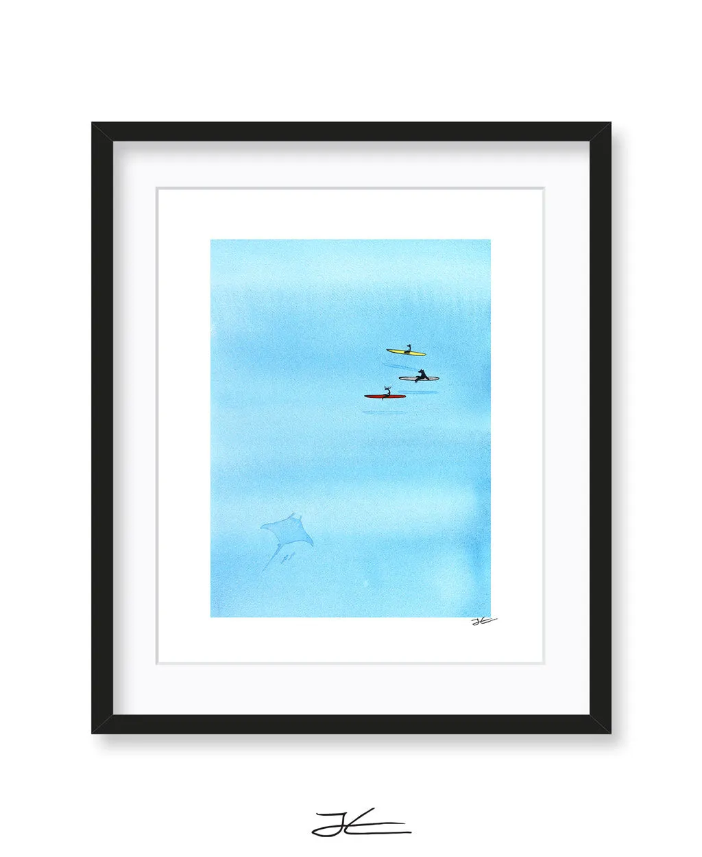 Hanging With Mantas - Print/ Framed Print