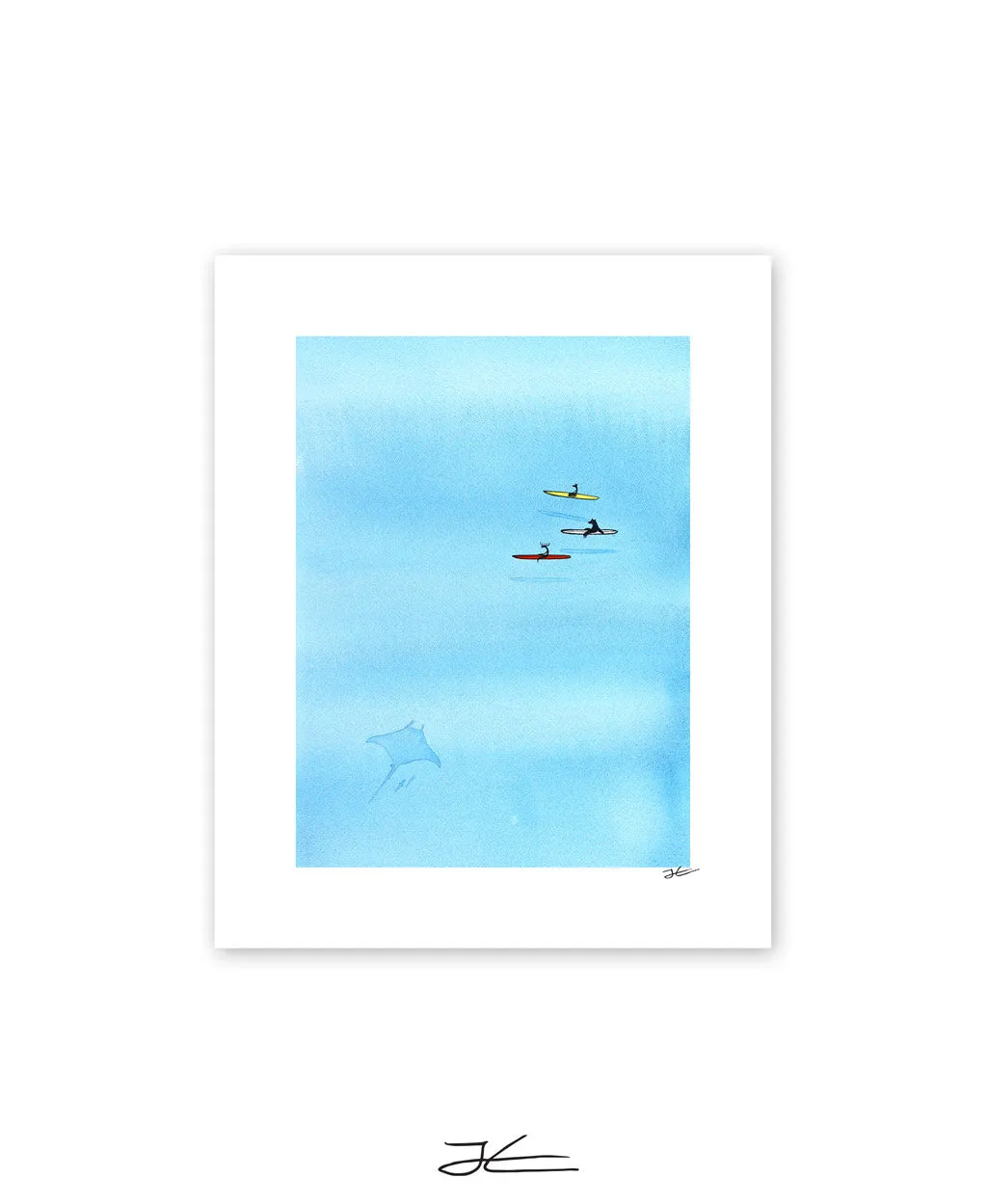 Hanging With Mantas - Print/ Framed Print