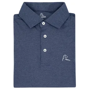 Heather | Performance Polo | Heather - Annapolis Blue/Blue Steel