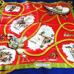 Hermes Silk Scarf Charreada in Excellent Condition