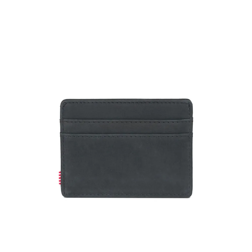 Herschel Beaded Collection Charlie Wallet - Black Nubuck Leather