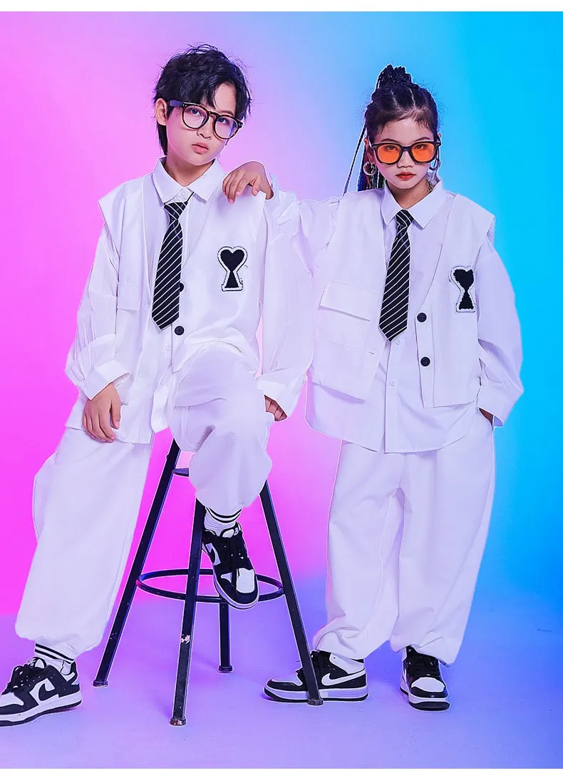 HH7215 Hip Hop Clothes Girls and Boys Jazz -Street Dance- Performance Stage Costume  HH7215