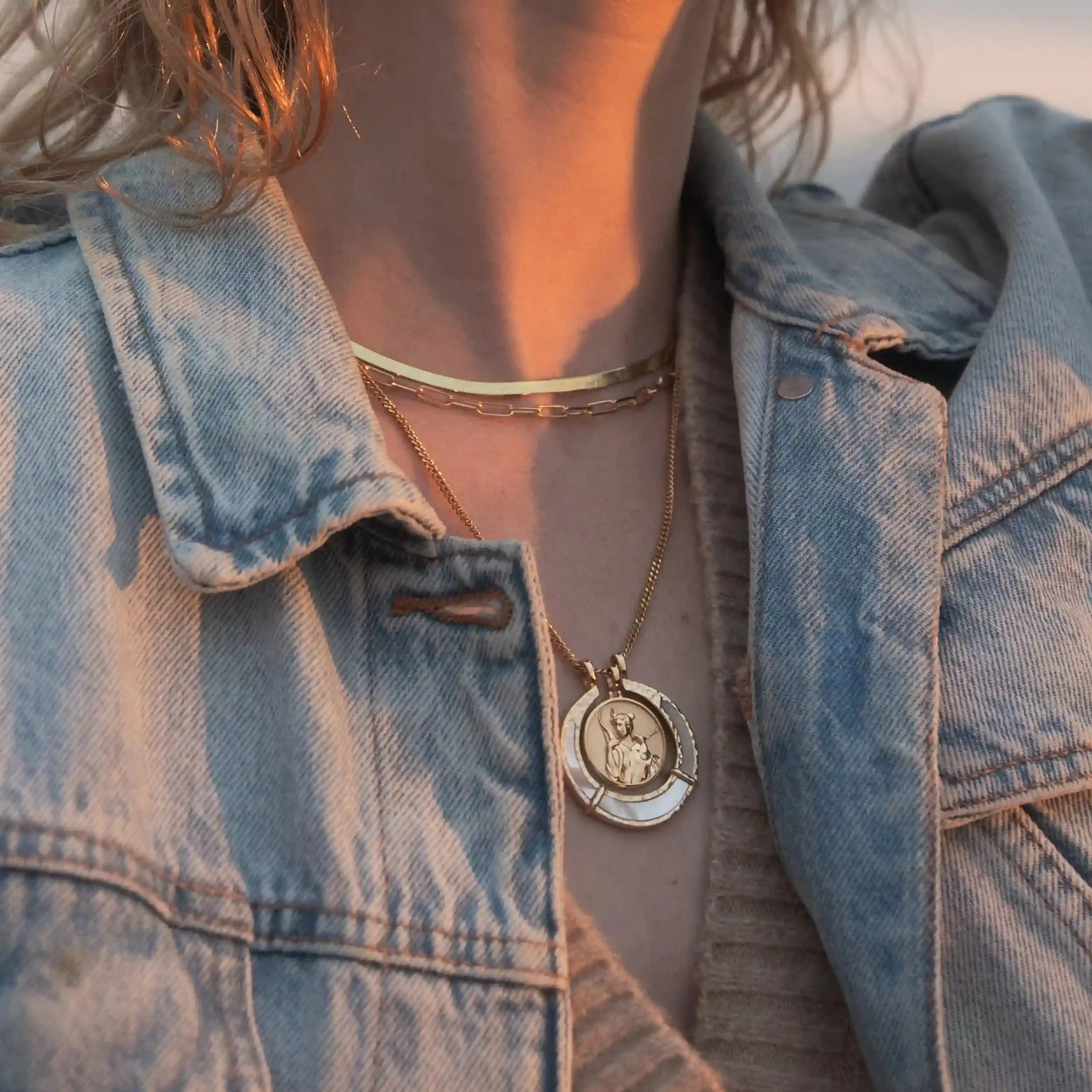 Hunter's Moon Halo Necklace Set