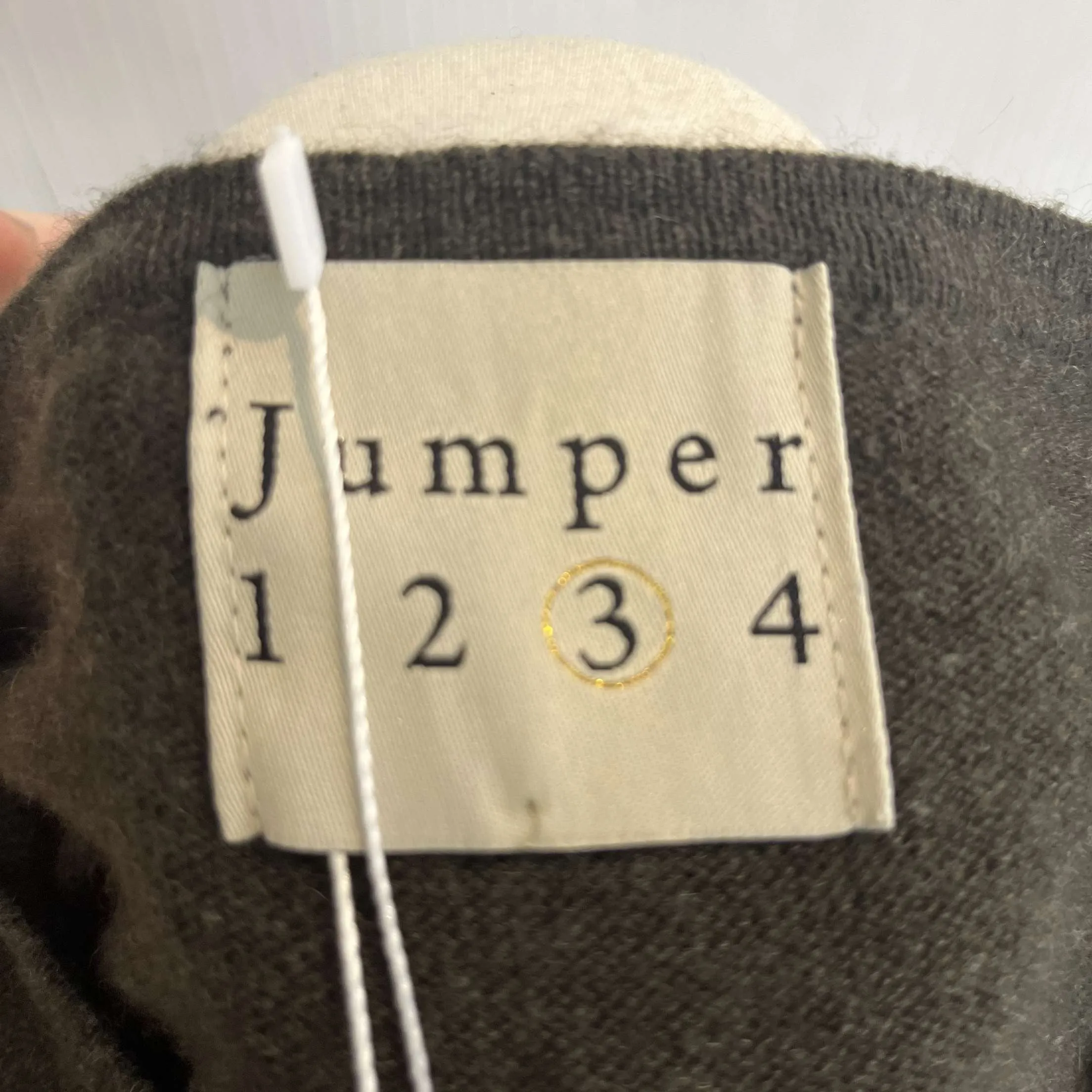 Jumper 1234 Olive Cashmere Cardigan L