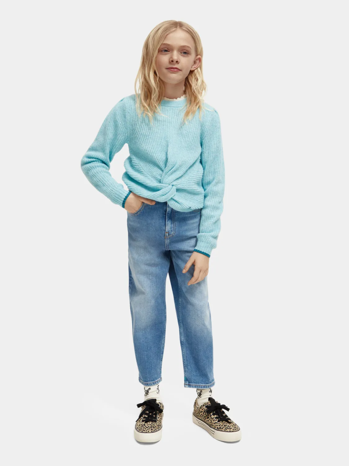 Kids - Relaxed-fit knotted pullover