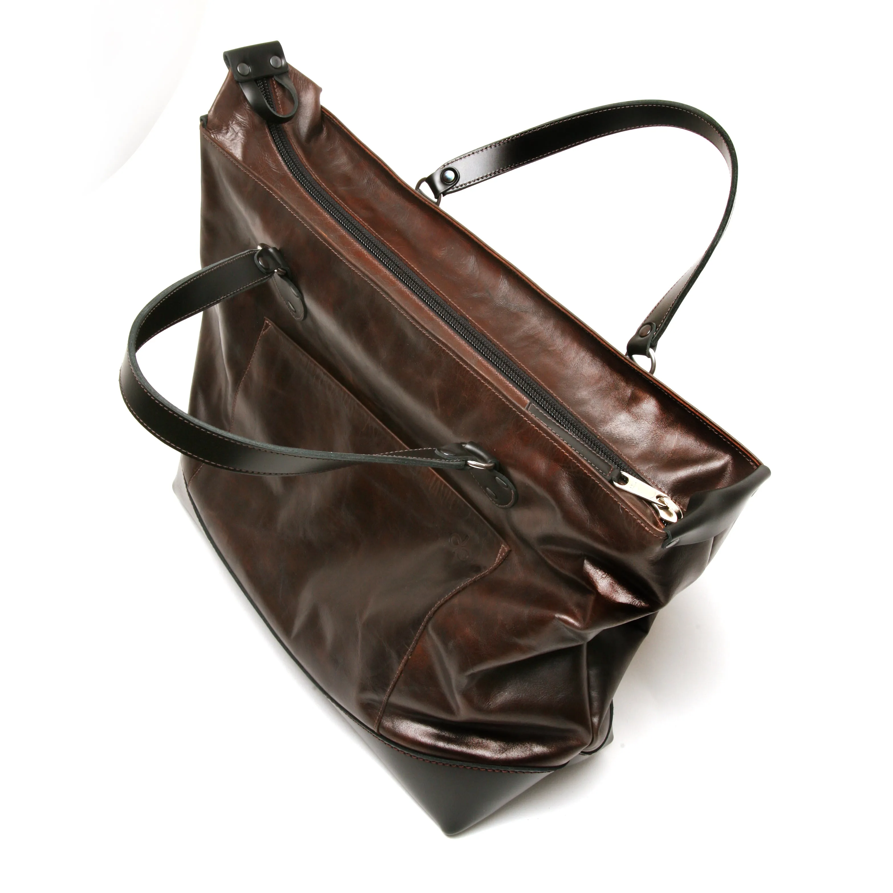 KING TOTE dark brown and black