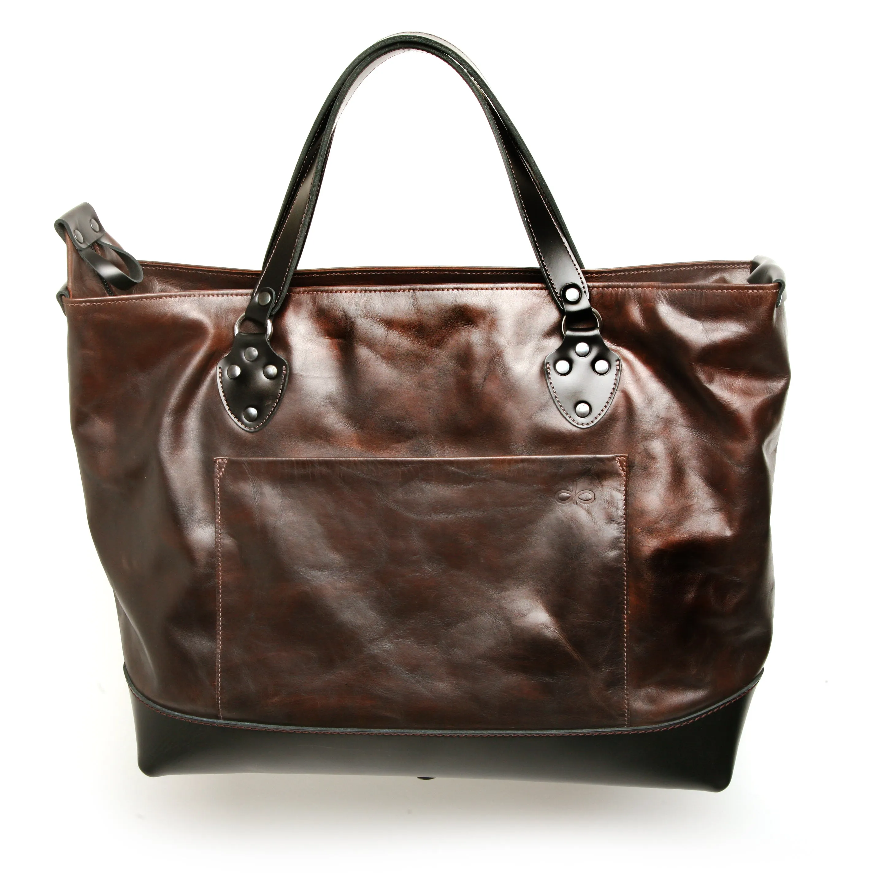 KING TOTE dark brown and black