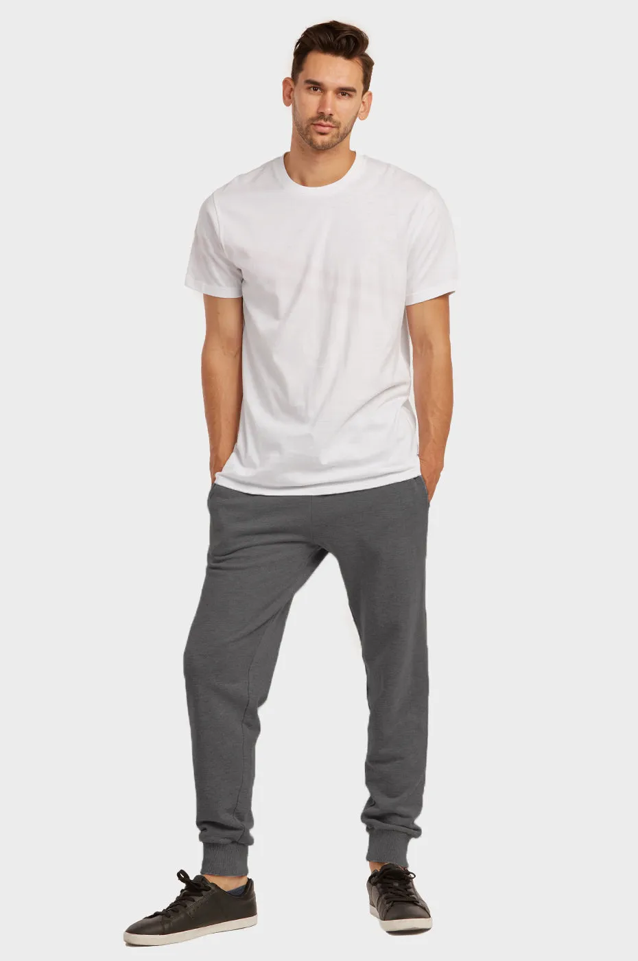 KNOCKER MEN'S TERRY JOGGERS (SP3100_CH-GR)