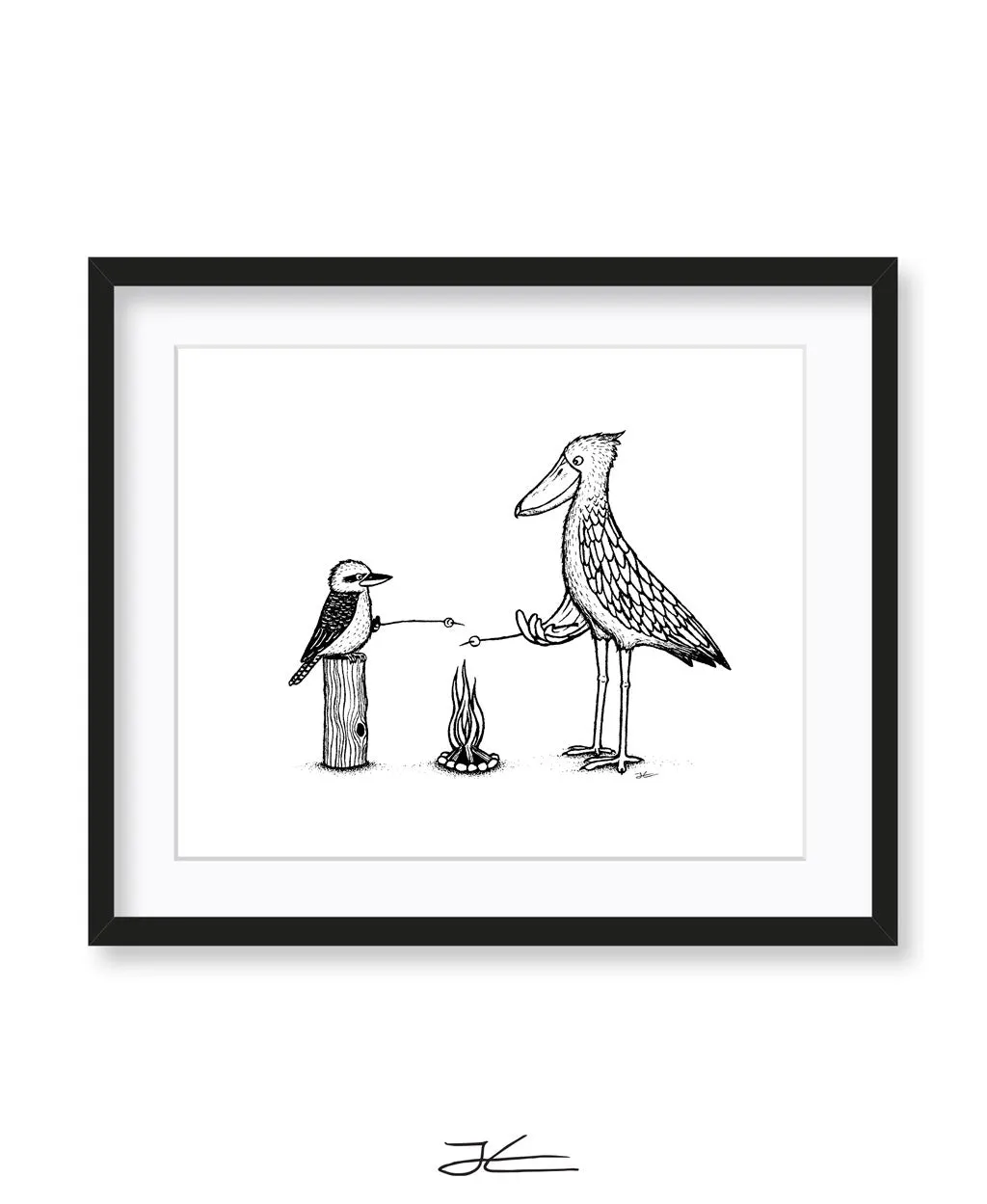 Kookaburra Shoebill Camp Trip - Print/ Framed Print