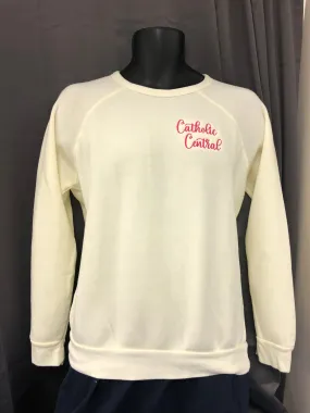 Ladies Raglan Crewneck- Cream