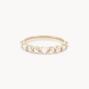 Large moonglade ring - 14k yellow gold