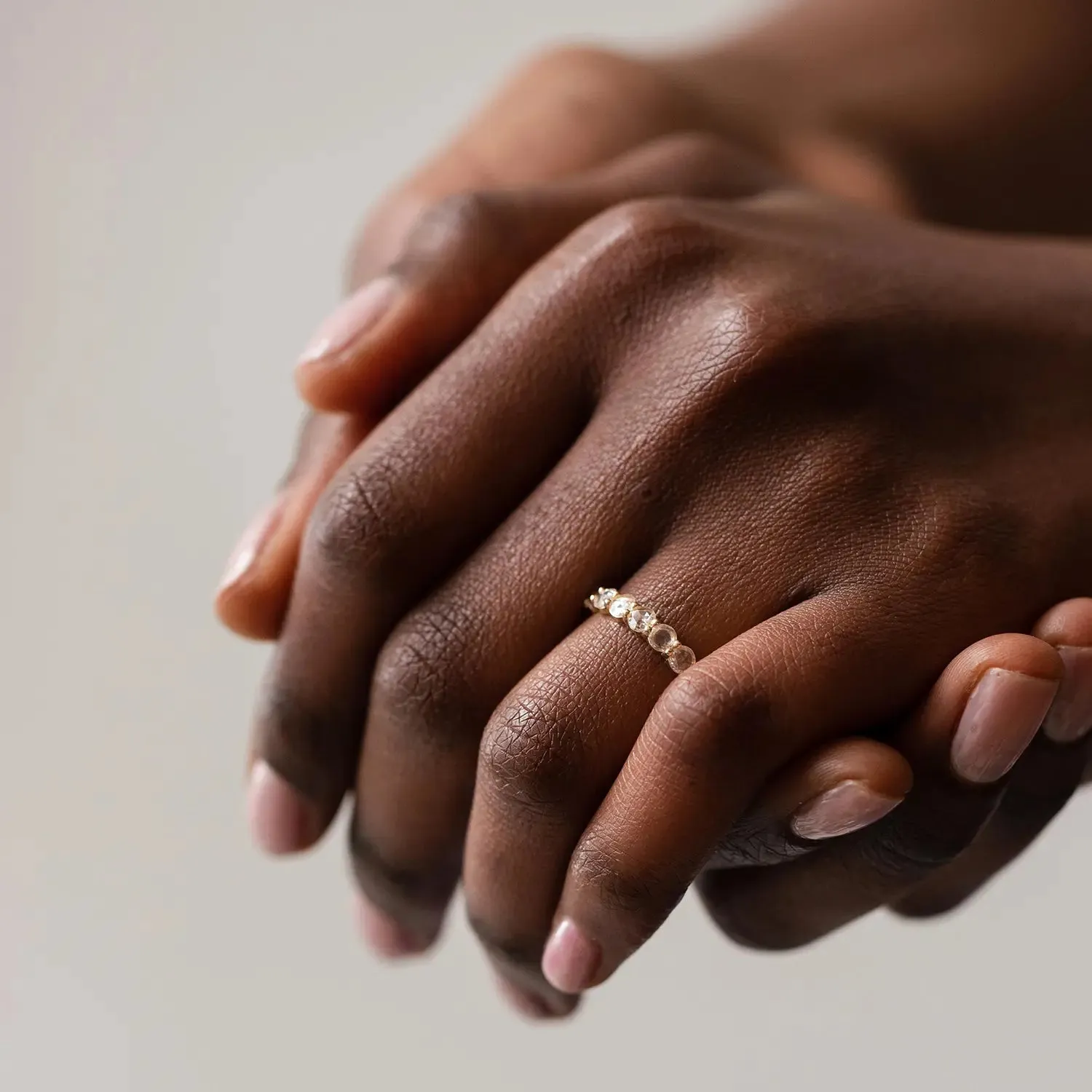 Large moonglade ring - 14k yellow gold