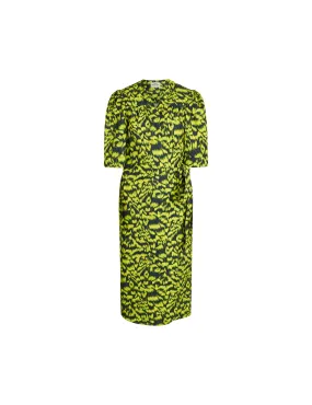 Light Jacquard Hesse Dress, Animal AOP Evening Primrose