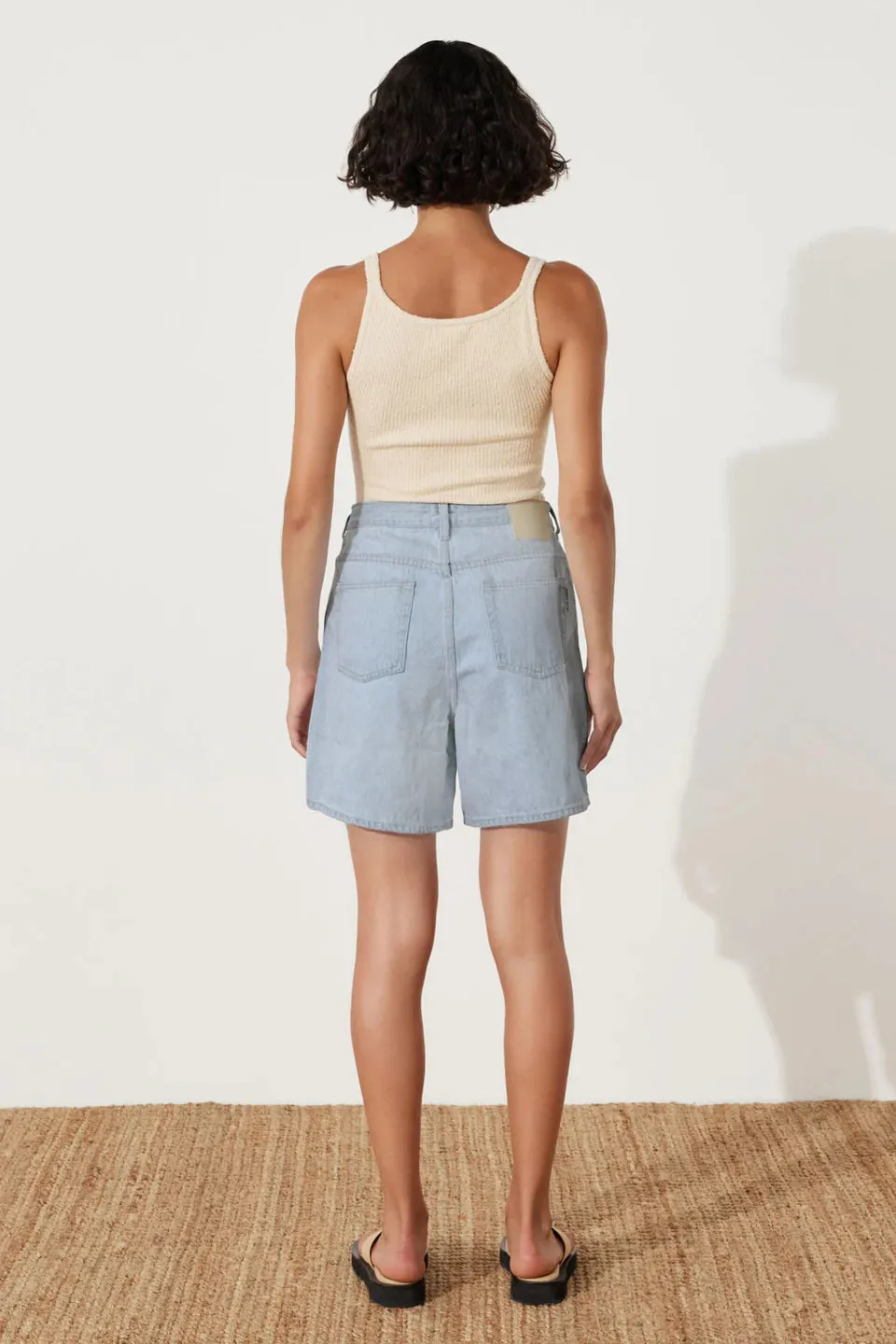 Light Wash Recycled Cotton Walk Short