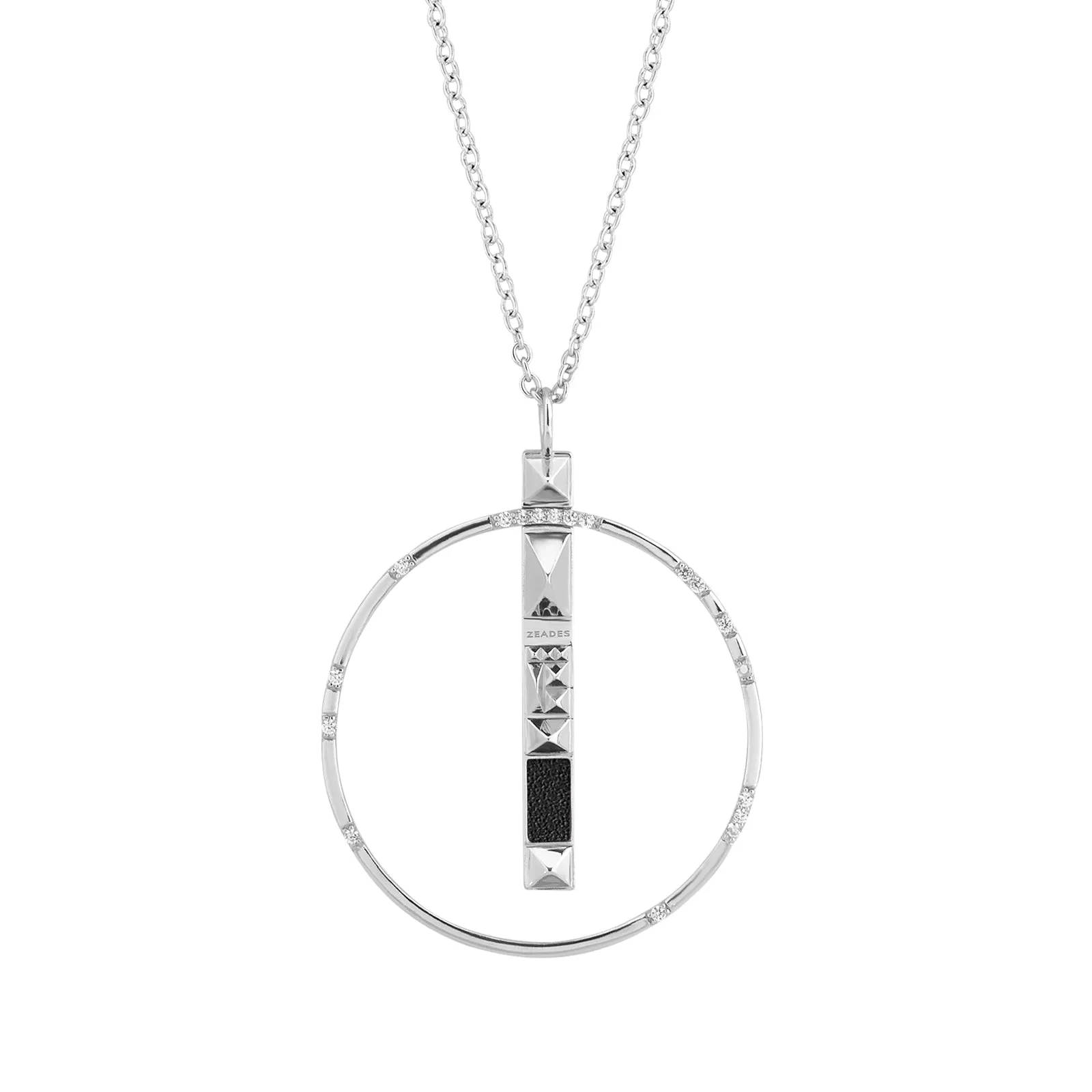 Long Necklace VOYAGE MANHATTAN Black SI