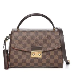 Louis Vuitton Croisette Damier Ebene Brown Canvas Shoulder Bag