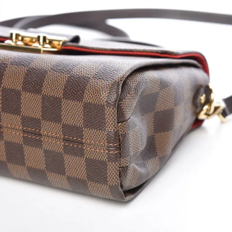 Louis Vuitton Croisette Damier Ebene Brown Canvas Shoulder Bag