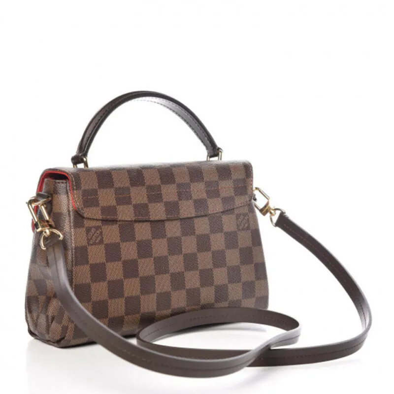 Louis Vuitton Croisette Damier Ebene Brown Canvas Shoulder Bag