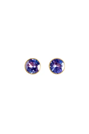 Marie Helene de Taillac Tanzanite Bindi Stud Earrings