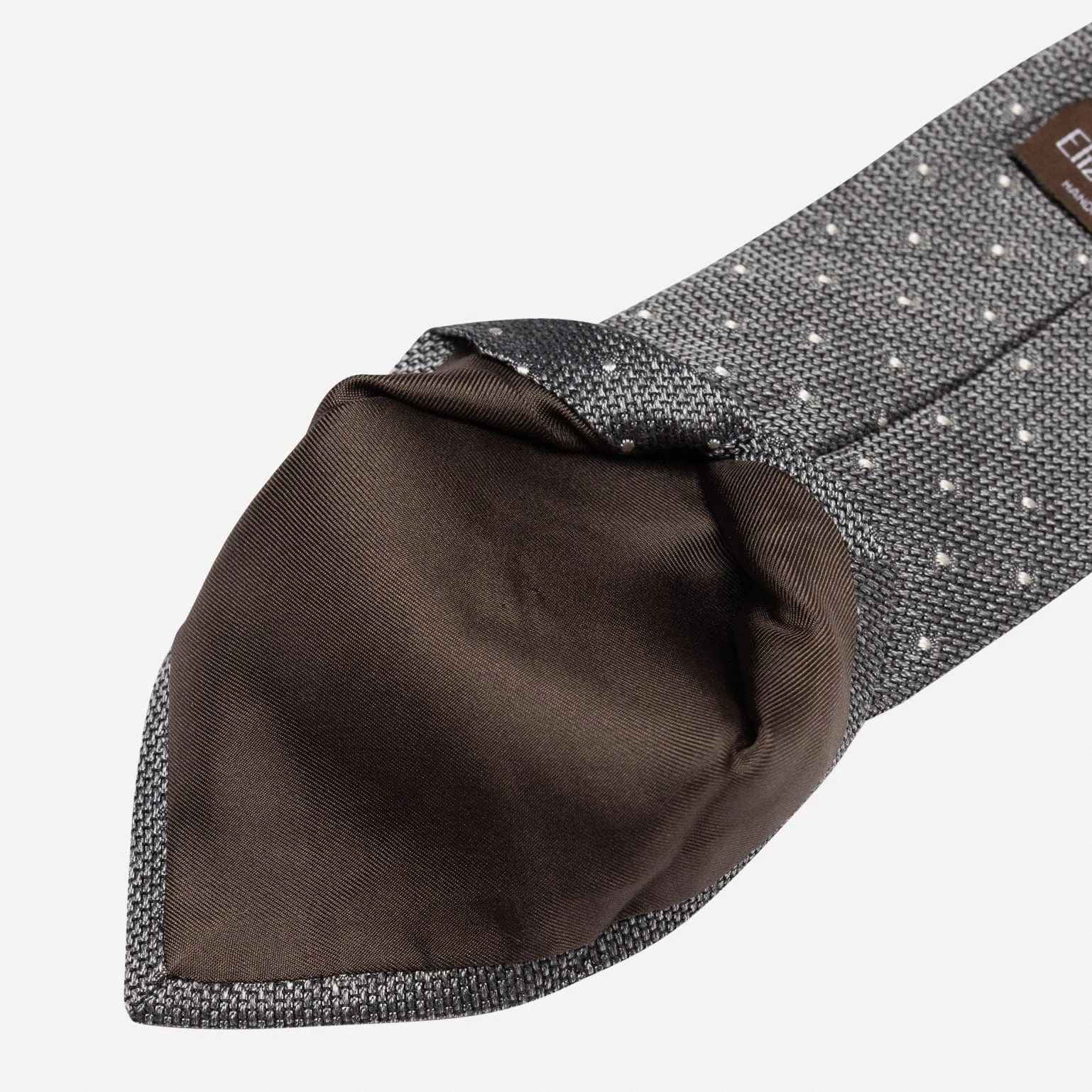 Mattei - Silk Grenadine Tie - Grey